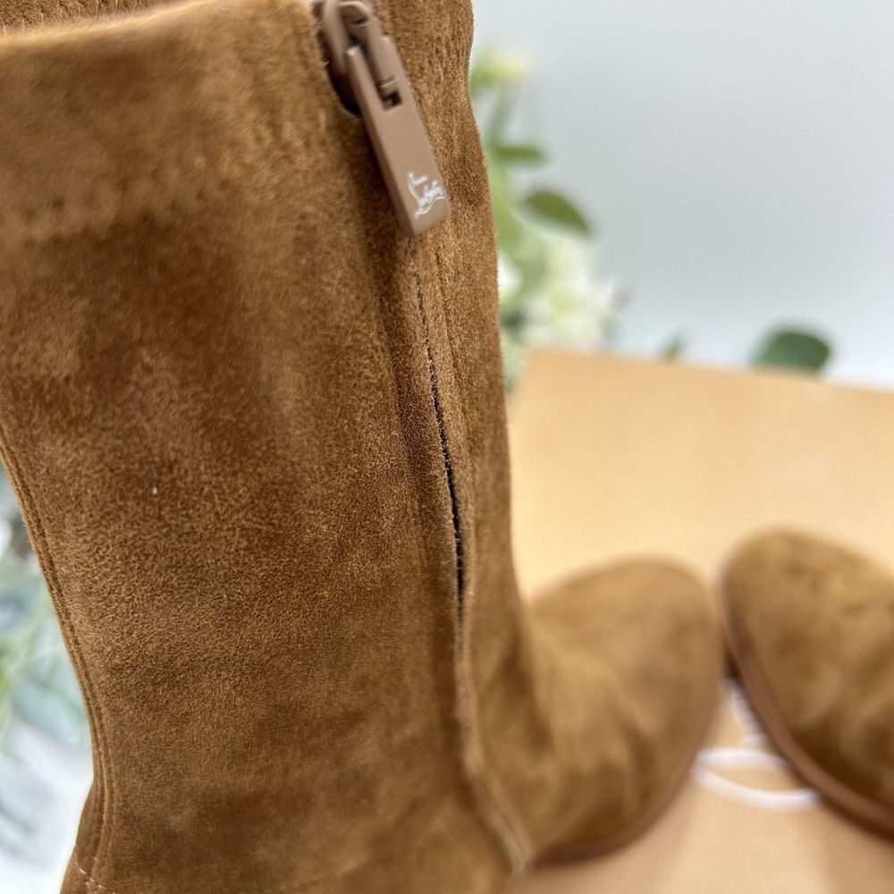 Women’s Christian Louboutin stretchadoxa 70 suede boots, size 39 made in Italy - Picture 10 of 11